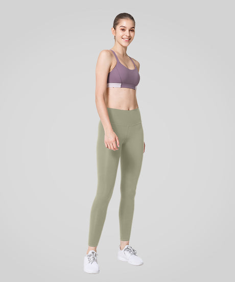 Leggings de yoga elásticos sin costuras de cintura alta | Leggings de sujeción ligera para mujer