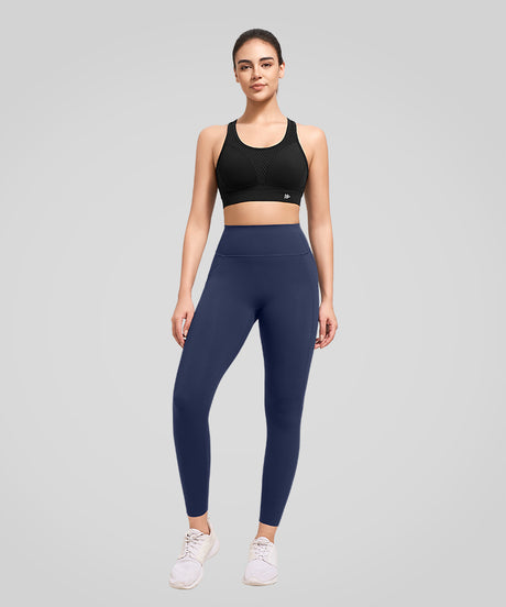 Atmungsaktiver Power Butterfly Back Mesh-Lauf-BH | Sport-BH mit starkem Halt für Damen