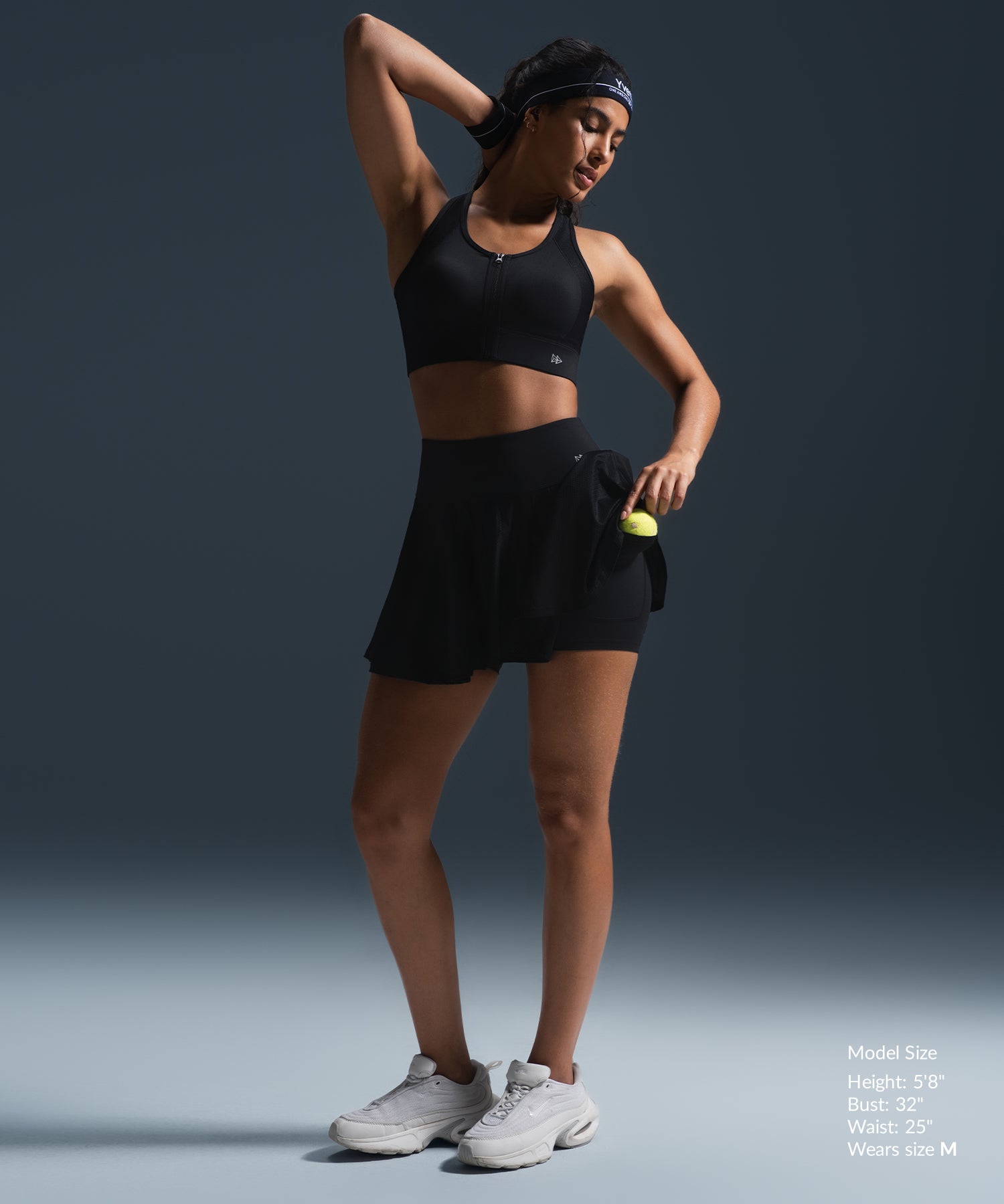 Enfold Zip Front Racerback Padded Running Bra | Women's High