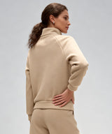 Anywhere Zip Pockets Fleece Stand Collar Jacket | Women's Sports Jacket