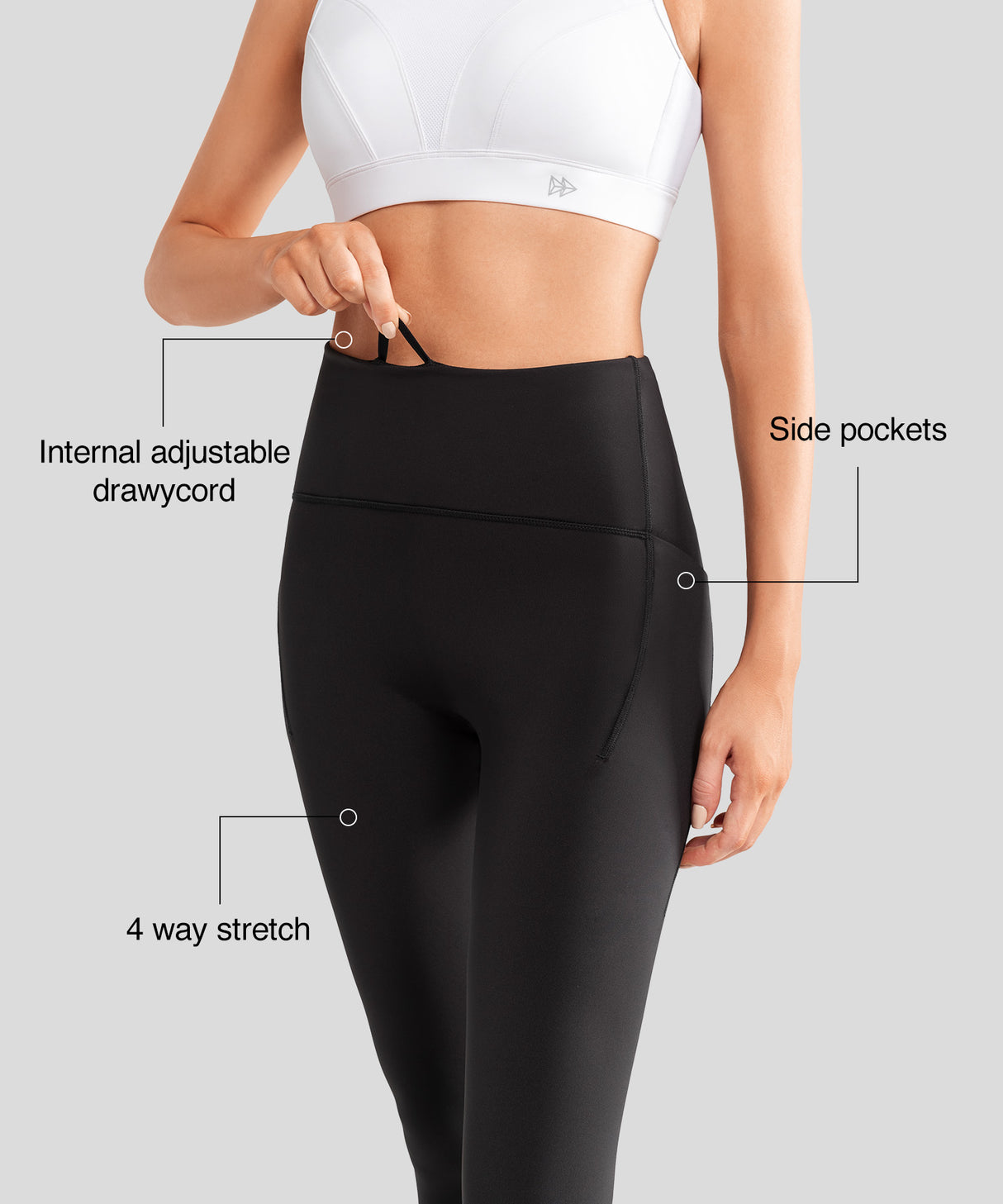 Sculpt Four-way Stretch Fleece Lined Leggings 26''| Women's High Support Leggings