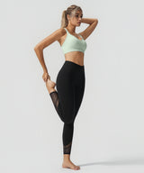 Anywhere V-neck Diamond Mesh Yoga Bra| Women's Light Support Sports Bra