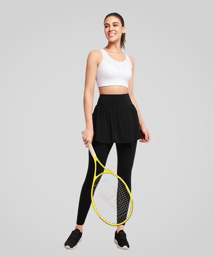 Power Waffle Mesh Breathable Running Bra | Women's High Support Sports Bra