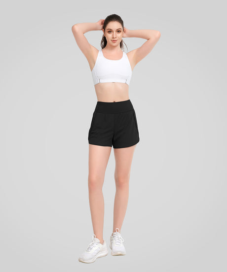 Shift Snabbtorkande träningsshorts i mesh med ficka 8,5 cm | Löparshorts för kvinnor