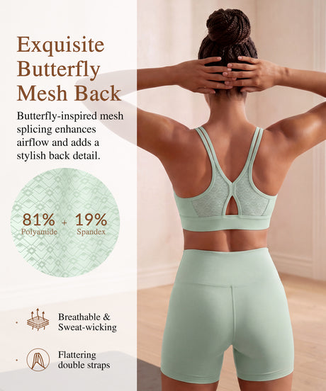 Anywhere Breathable Soft Bra for Yoga & Everyday Wear | Women's Light Support Sports Bra