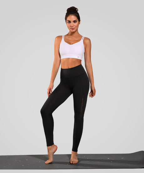 Anywhere V-neck Diamond Mesh Yoga Bra| Women's Light Support Sports Bra