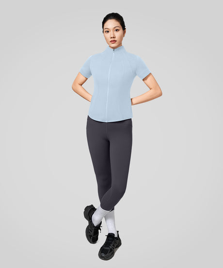 Sculpt Stand Collar Cool-touch T-shirt | Women's Sports T-shirt