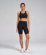 Enfold Sport-BH mit Rundhalsausschnitt und Mesh-Front | Sport-BH mit starkem Halt für Damen