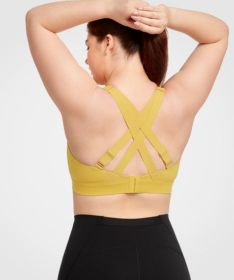 Power Crossback Verstellbarer Longline-Sport-BH | Damen-Sport-BH mit starkem Halt