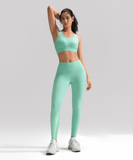 Power Multi-Seam Mesh Neckline Running Bra | Damen Sport-BH mit starkem Halt