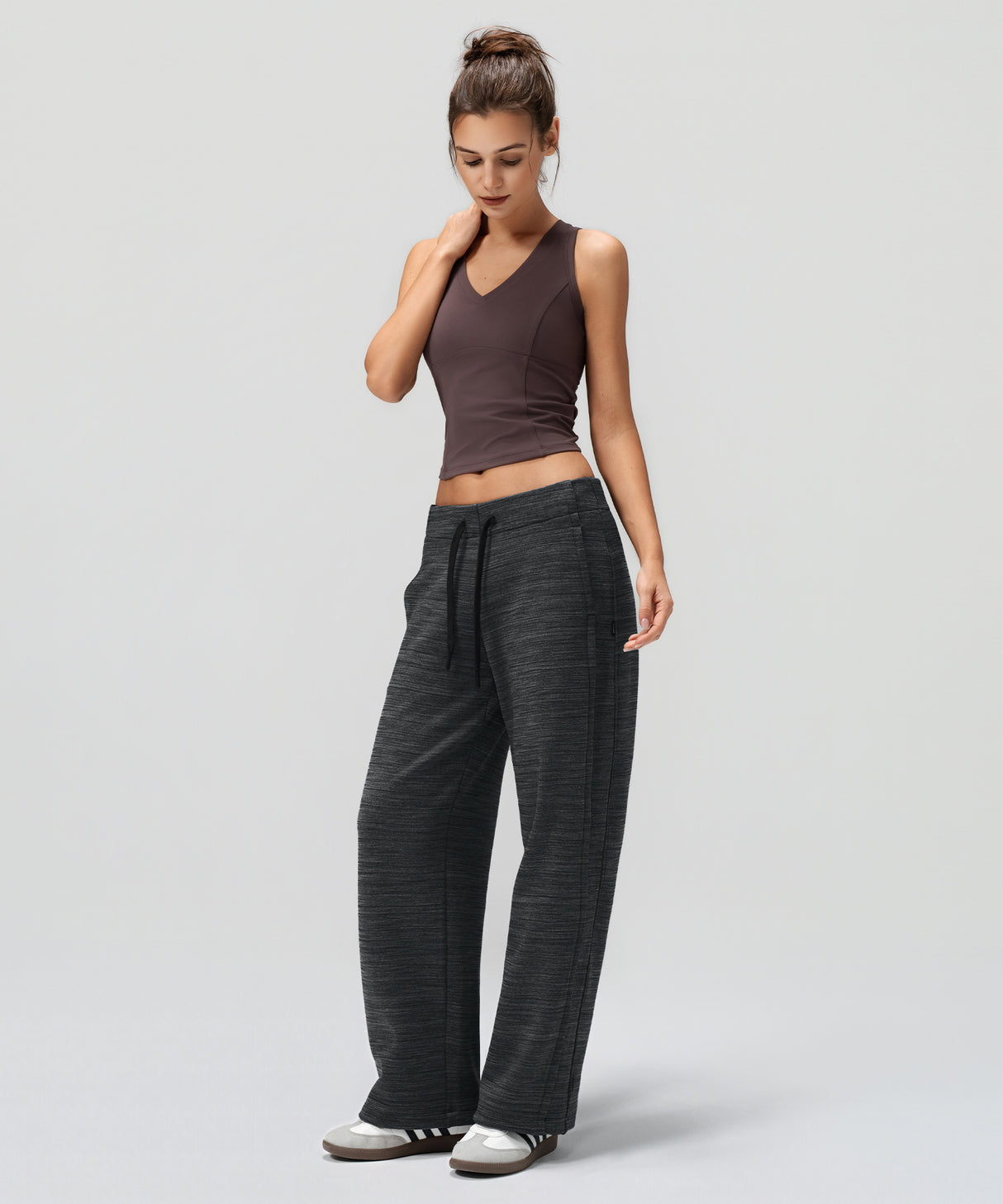 Anywhere Cozy Fleece-Lined Adjustable Pants 29 Inch | Women's Sports Pants