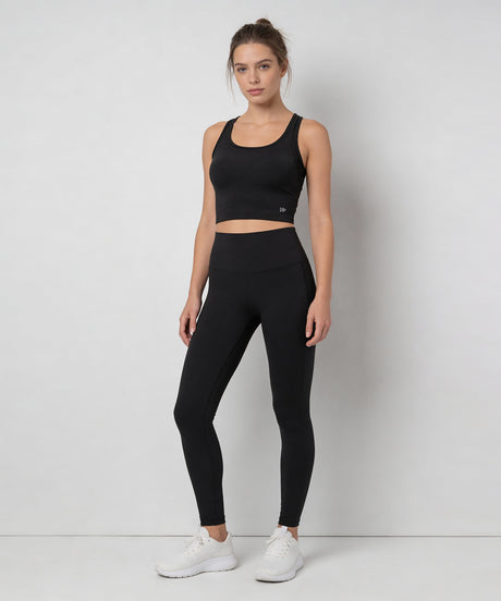Anywhere Full-Coverage Fixed Pads Mesh Longline Yoga Bra | Women's Sports Tank