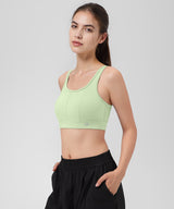 Power Racerback Breathable Lace Mesh Bra | Women's High Support Sports Bra