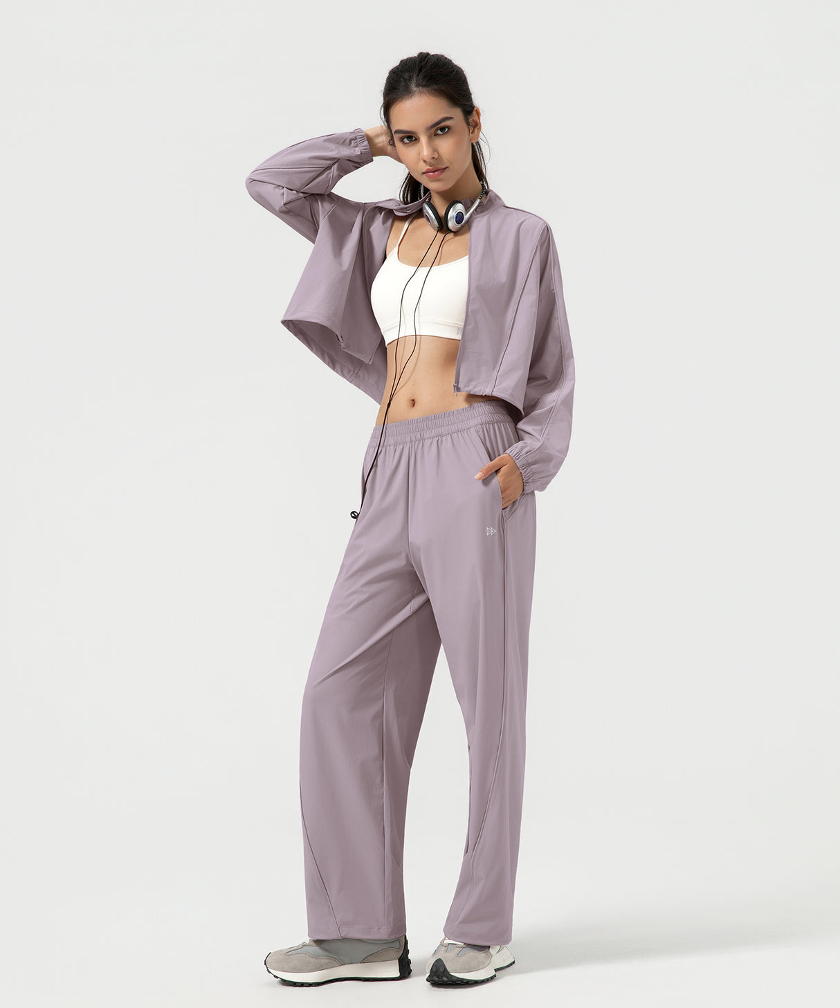 Anywhere Short Stand Collar Fashion Casual Jacket| Women's Sports Jacket