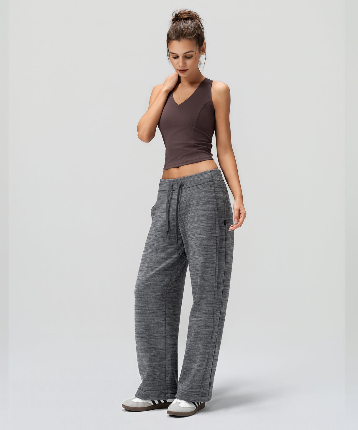 Anywhere Cozy Fleece-Lined Adjustable Pants 29 Inch | Women's Sports Pants