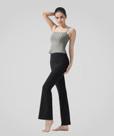 Justerbar yogalinne med tunna remmar och logotyp | Sport-bh med lätt stöd för kvinnor