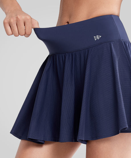 Sculpt Breathable Pockets Skirt with Built-In Shorts | Women's Sports Skirt For Tennis & Daily