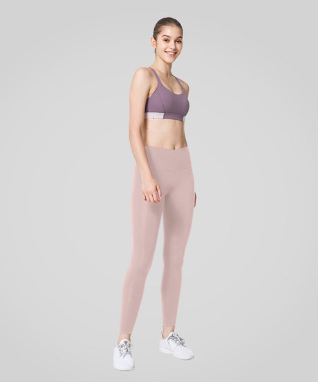Leggings de yoga elásticos sin costuras de cintura alta | Leggings de sujeción ligera para mujer