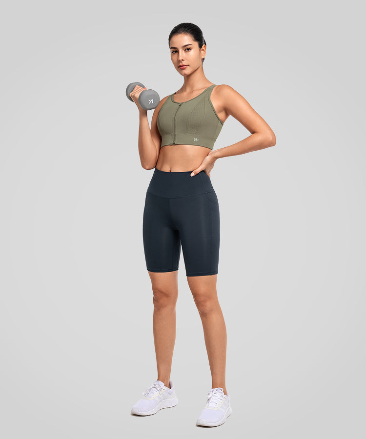 Shorts ajustados de cintura alta Shift para correr (8, 10, 15 y 20 cm) | Shorts deportivos de alta sujeción para mujer