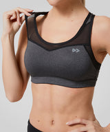 Reggiseno da corsa imbottito in rete con schienale incrociato Shift | Reggiseno sportivo ad alto sostegno da donna