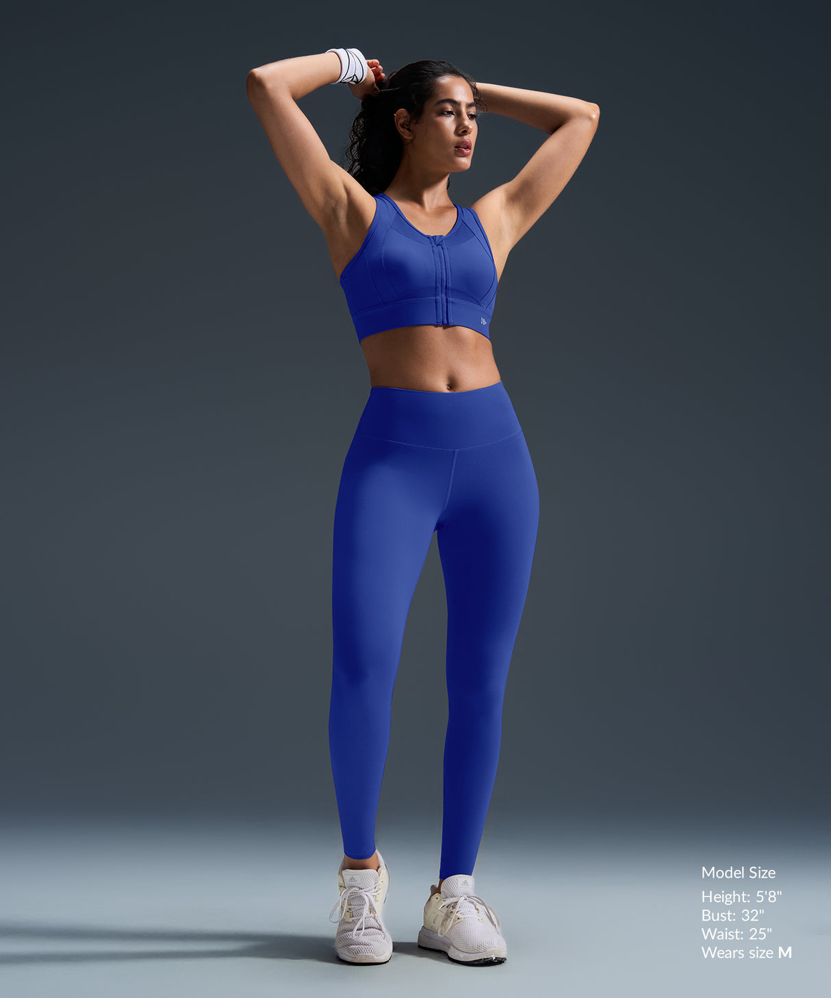 Sculpt Zip Mesh Racerback gepolsterter Lauf-BH | Damen-Sport-BH mit starkem Halt