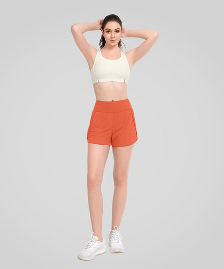 Shift Snabbtorkande träningsshorts i mesh med ficka 8,5 cm | Löparshorts för kvinnor