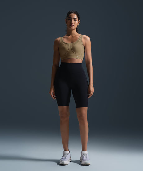 Sujetador deportivo transpirable con espalda cruzada y acolchado para correr | Sujetador deportivo de alta sujeción para mujer