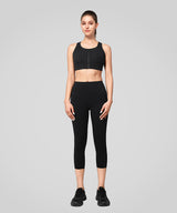 Power Mesh Panel Front Closure Running Bra | Women's High Support Sports Bra