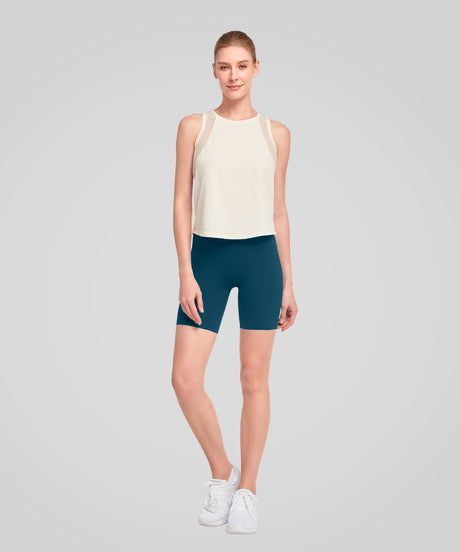 Pantaloncini elasticizzati e morbidi Shift con doppia cucitura, 8" | Pantaloncini da corsa ad alto supporto da donna