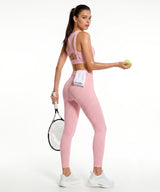 Pink Racerback Mesh Full Coverage Running Bra | High-Impact Support Best For Running, HIIT & Training