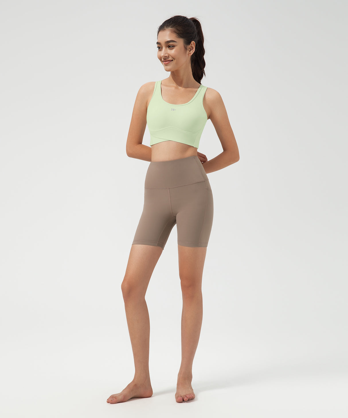 Anywhere Full-Coverage Fixed Pads Longline Yoga Bra | Women's Sports Tank