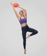 Sujetador de yoga Sculpt Sleek con costuras contorneadas bajo el busto | Sujetador deportivo de sujeción ligera para mujer