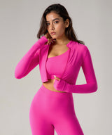 Giacche sportive elasticizzate slim fit con cerniera completa | Giacche leggere da donna