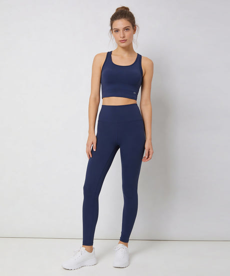 Anywhere Full-Coverage Fixed Pads Mesh Longline Yoga Bra | Women's Sports Tank