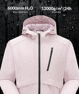 Giacca softshell impermeabile resistente con cappuccio lungo Anywhere | Giacca sportiva da donna