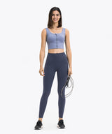 Nahtlose, glatte Yoga-Leggings mit hoher Taille für überall | Leicht stützende Leggings für Damen
