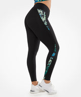 Echo Abstract Print Stretchy Running Leggings | Women's High Support Leggings