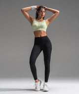 Power Mesh Sweetheart Neck Back Sport-BH | Damen-Sport-BH mit starkem Halt