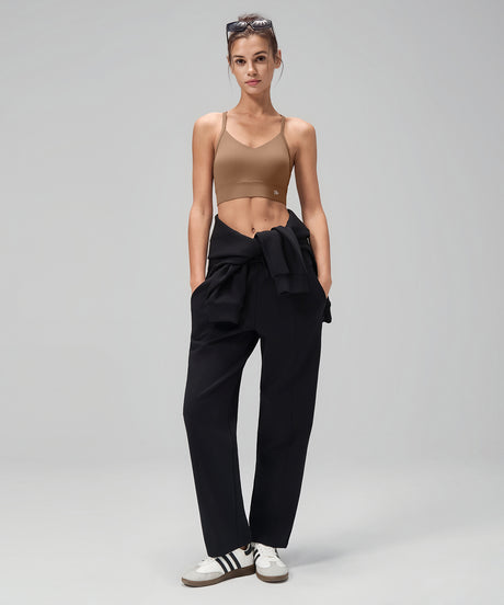 Anywhere Y-Back Design Insydda Yoga-BH med Vadder | Sport-BH med Lätt Stöd för Damer