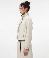 Anywhere Crop Drawcords Durable Waterproof Softshell Jacket | Women's Sports Jacket