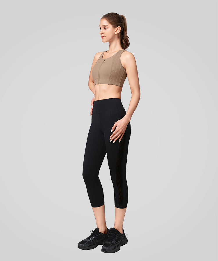 Lauf-BH mit Power Mesh-Panel und Frontverschluss | Sport-BH mit starkem Halt für Damen