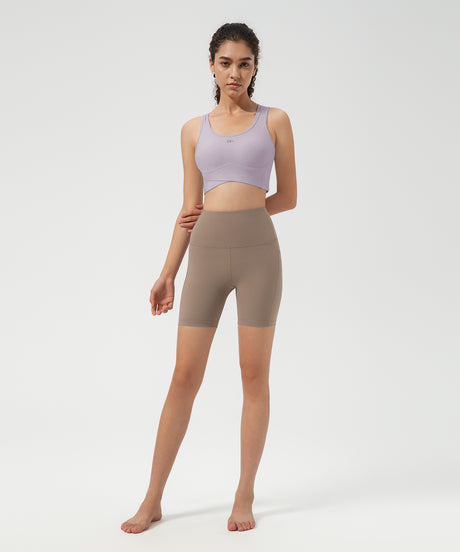 Anywhere Full-Coverage Fixed Pads Longline Yoga Bra | Women's Sports Tank