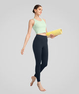 Sömlös yoga-bh med snörning | Sport-bh med lätt stöd för kvinnor