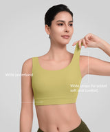 Shift Ribbed Deep U Back Padded Yoga Bra | Women's Light Support Sports Bra