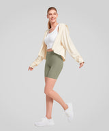 Shift Stretchy Soft Double Seam Shorts 8"| Women's High Support Running Shorts