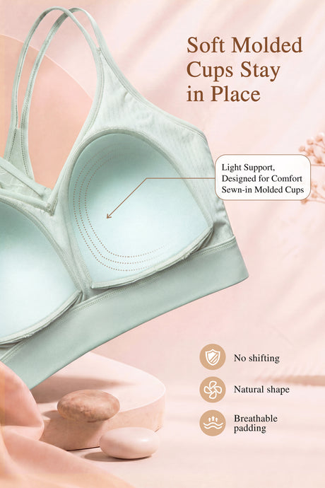 Anywhere™ Breathable Soft Bra for Yoga & Everyday Wear | Women's Light Support Sports Bra