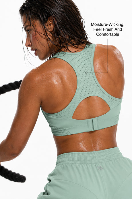 Gepolsterter Lauf-BH mit Sculpt Racerback-Linie | Sport-BH mit starkem Halt für Damen