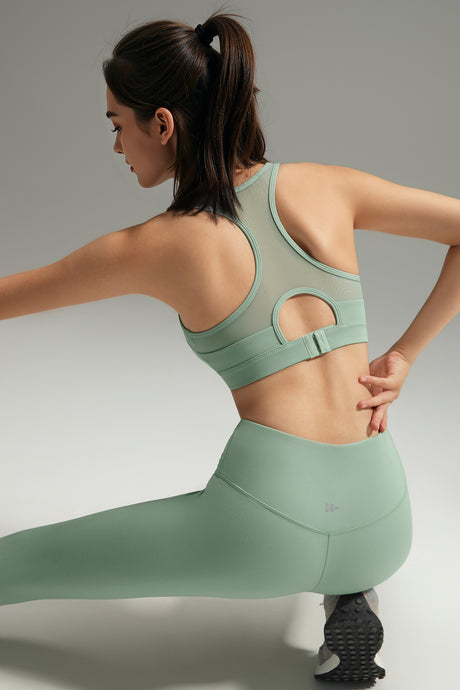 Reggiseno da corsa imbottito in rete con schienale incrociato Shift | Reggiseno sportivo ad alto sostegno da donna