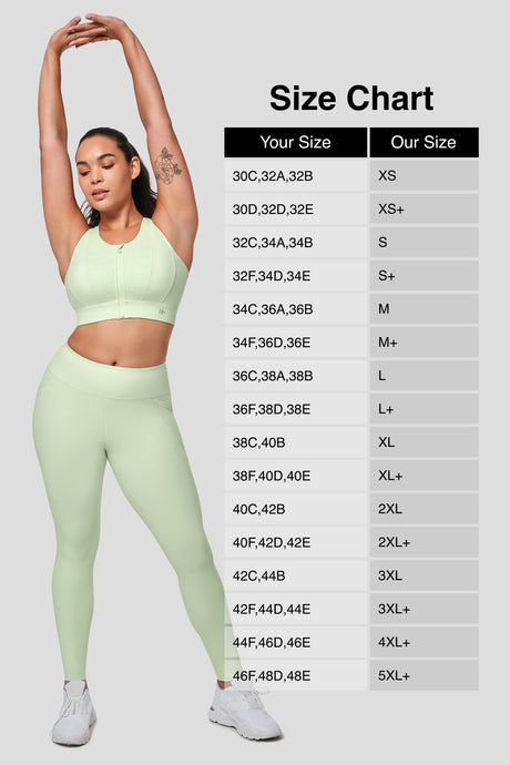 Echo™ Zipper Mesh Racerback Padded Running Bra | Women's High Support Sports Bra
