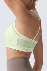 Anywhere™ Double Strap Sheer Mesh Yoga Bra| Women's Light Support Sports Bra
